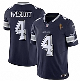 Men's Dallas Cowboys #4 Dak Prescott Navy 2023 F.U.S.E. With Walter Payton Patch Vapor Limited Stitched Jersey,baseball caps,new era cap wholesale,wholesale hats